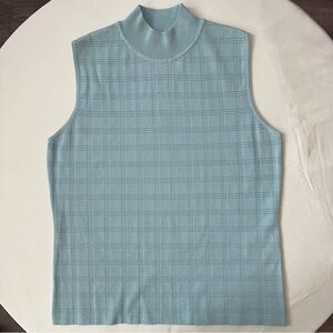 Vintage Petite Sophisticate Light Blue Sleeveless Tank Size M